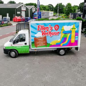 belettering, reclame, sign, signing, twente, goedkoop, bakwagen, auto