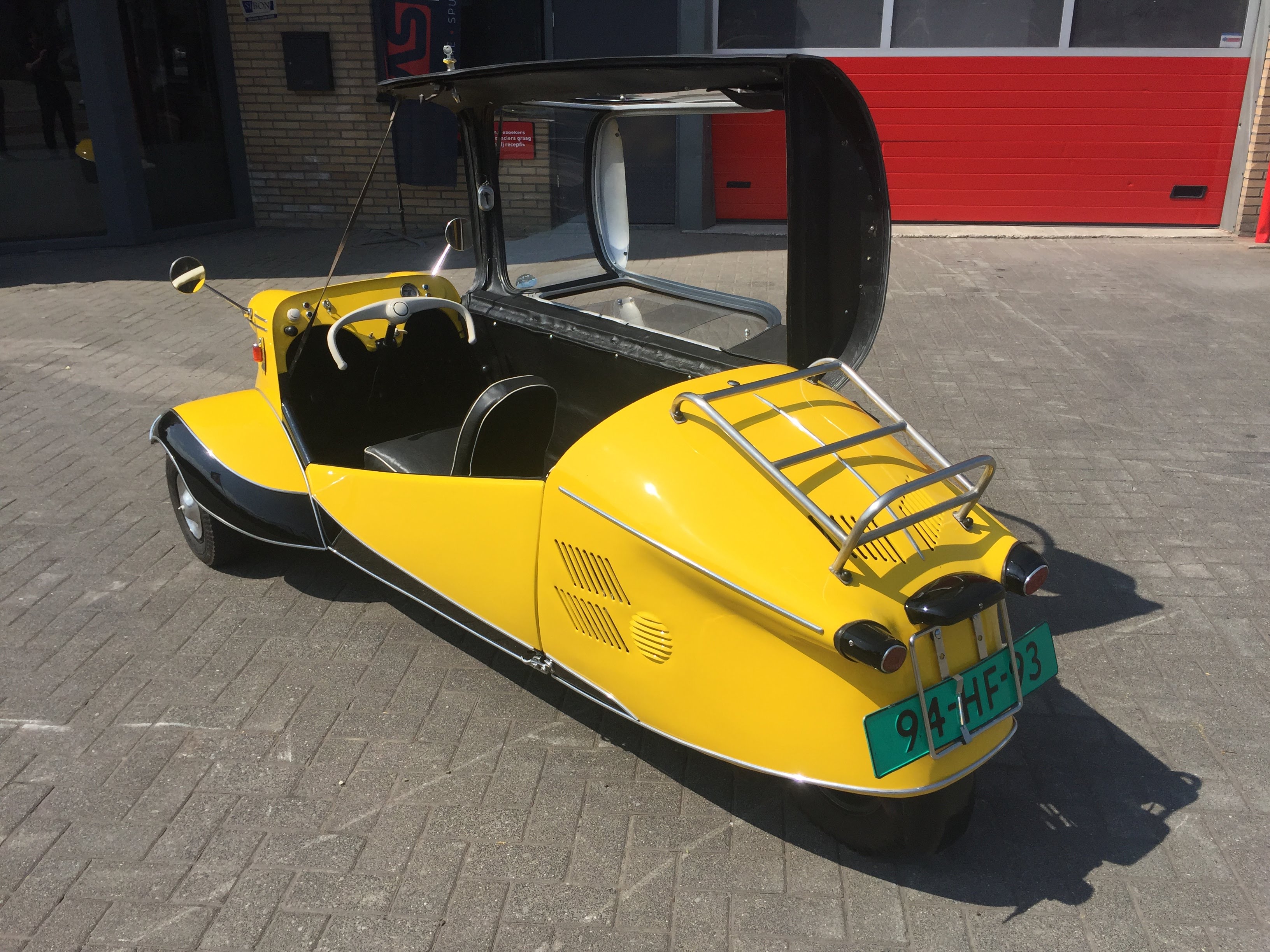 Spuiten, natlak, plamuren, Messerschmitt, auto, Vriezenveen, Twente