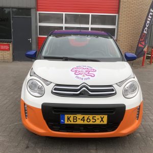 Autobelettering, carwrap, Rabobank, Citroën C1, reclame, sign, Twente