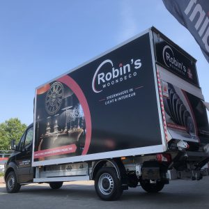 Carwrap, sign, full color print, reclame, autobelettering, voertuigbelettering, AS Paint, Robin's woondeco, Vriezenveen, Twente