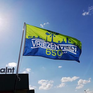 Vlaggenspaaractie, spaaractie, 650 jaar Vriezenveen, gevelvlag, vlag, AS Paint, Vriezenveen