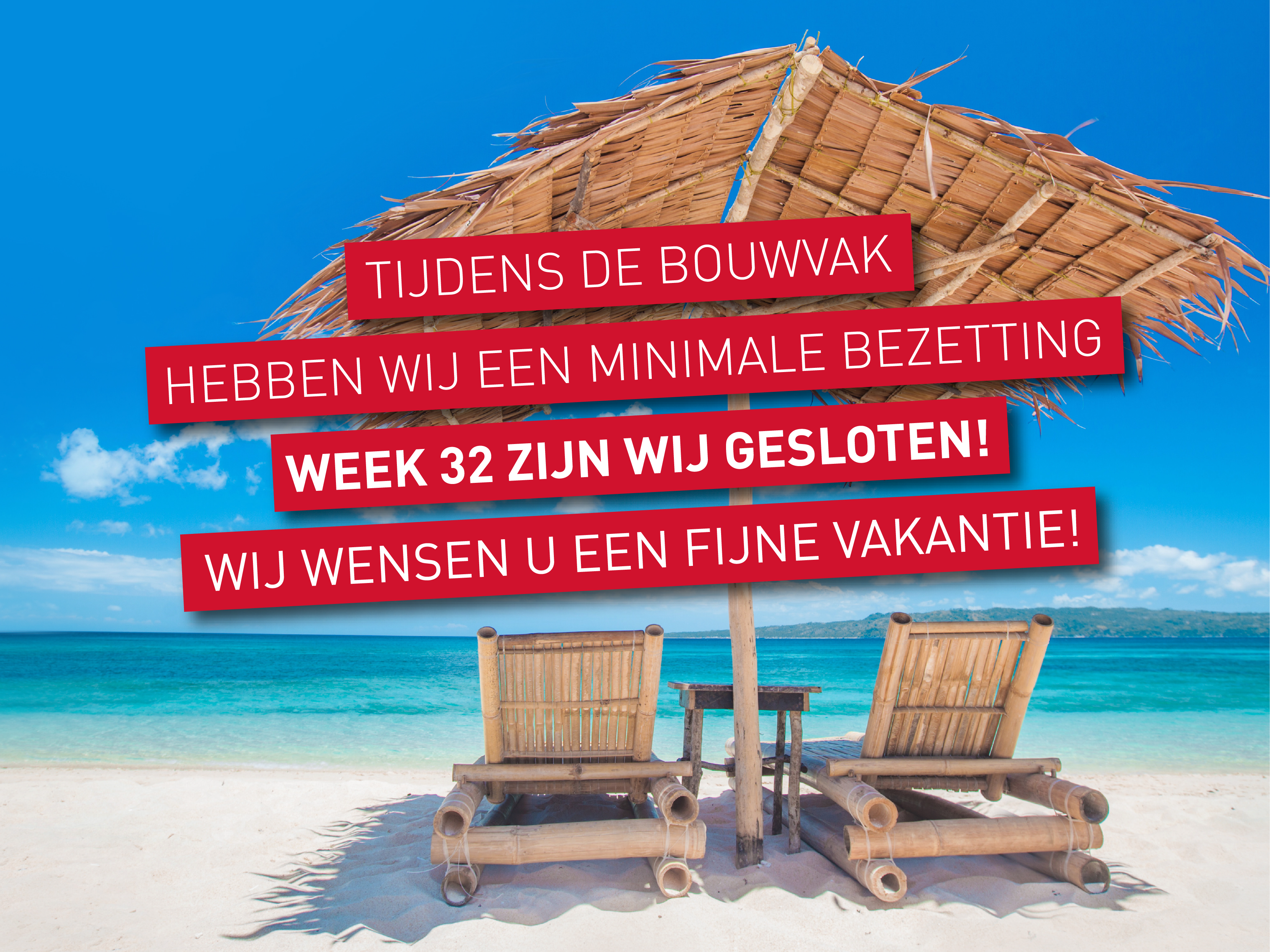 Vakantie, bouwvak, as paint, vriezenveen, gesloten