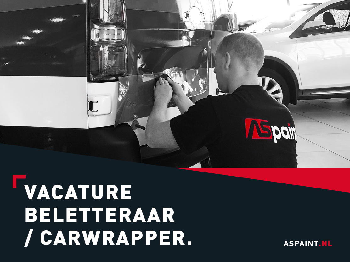 Vacature, beletteraar, carwrapper, signmaker, sign, belettering, twente, overijssel