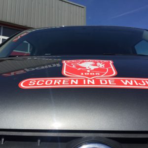 carwrap, carwrapfolie, belettering, stickers, folie, sign, reclame, Twente, FC Twente, AS Paint, Vriezenveen,