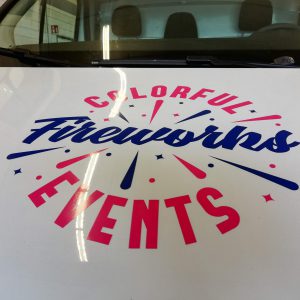 carwrap, belettering, autobelettering, stickers, Vriezenveen, Holten, AS Paint, Colorful Fireworks Events,