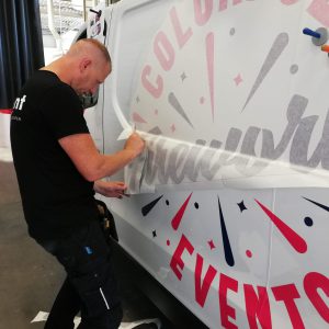 carwrap, belettering, autobelettering, stickers, Vriezenveen, Holten, AS Paint, Colorful Fireworks Events,