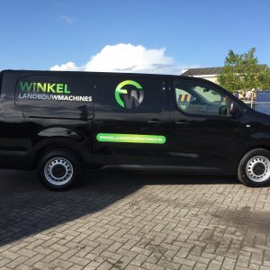 belettering, reclame, sign, voertuigreclame, autobelettering, print, AS Paint, winkel landbouwmachines, Vriezenveen, Twente, Hoge Hexel, Twenterand