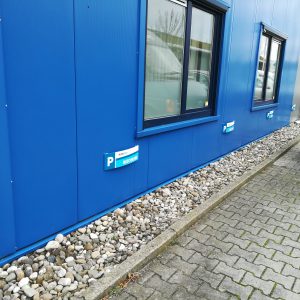 parkeerbord, bordje, aluminium, full color print, gebogen aluminium, Huisman, AS Paint, Vroomshoop, Twenterand