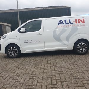 All-In Brandbeveiliging, All-In, Vriezenveen, Belettering, Reclame, AS, AS Paint, Brand, Beveiliging, Reflecterend, Snijfolie