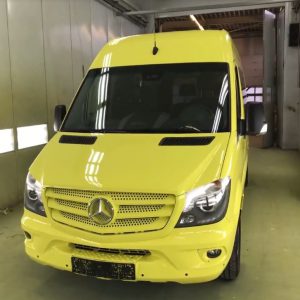 Twentsewensambulance, duurzaam, autocoat. as paint, as, paint, wens, ambulance, spuiten, sprinter, mercedes, spuitwerk