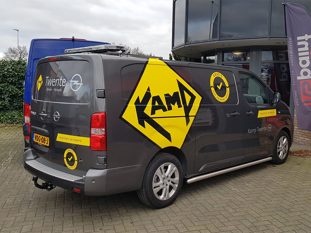 Kamp, Twente, Kamp Twente, Opel, Opel Kamp, Vivaro, AS, AS Paint, Vriezenveen, Almelo, Opmaak, Belettering