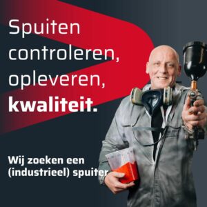 Vacature, spuiter, industrie, paint, verf, spuiterij, lakverwerker.