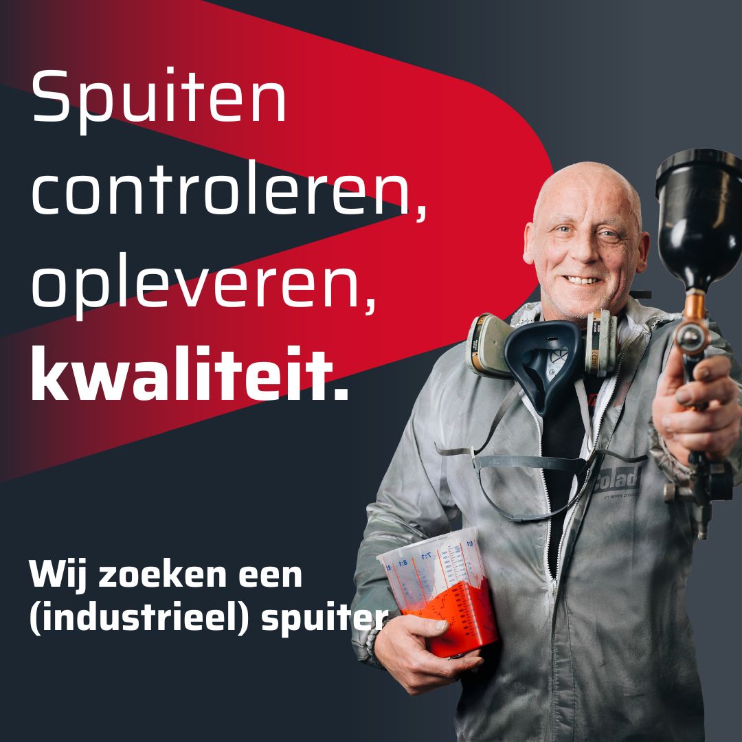 Vacature, spuiter, industrie, paint, verf, spuiterij, lakverwerker.